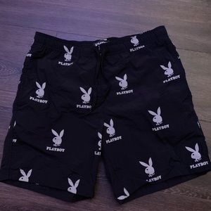 pacsun playboy swim trunks